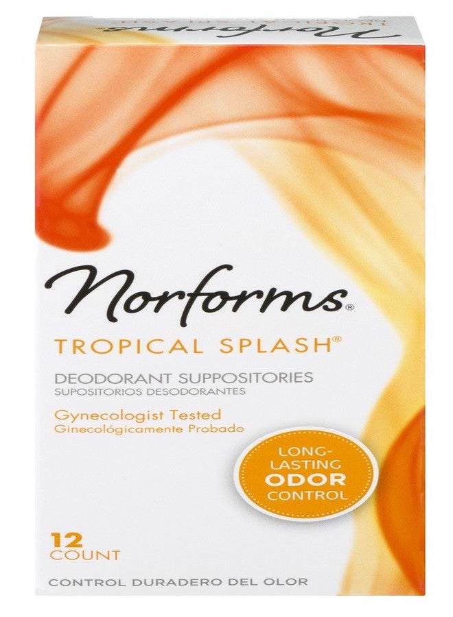 Norforms Suppositories Tropical Splash 12 Count (2 Pack)